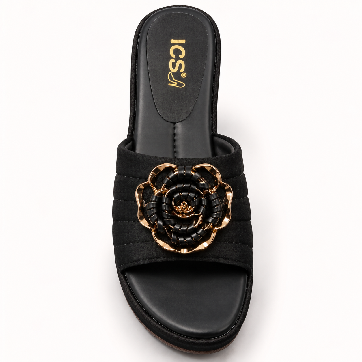 Block Heel Pu Slipper