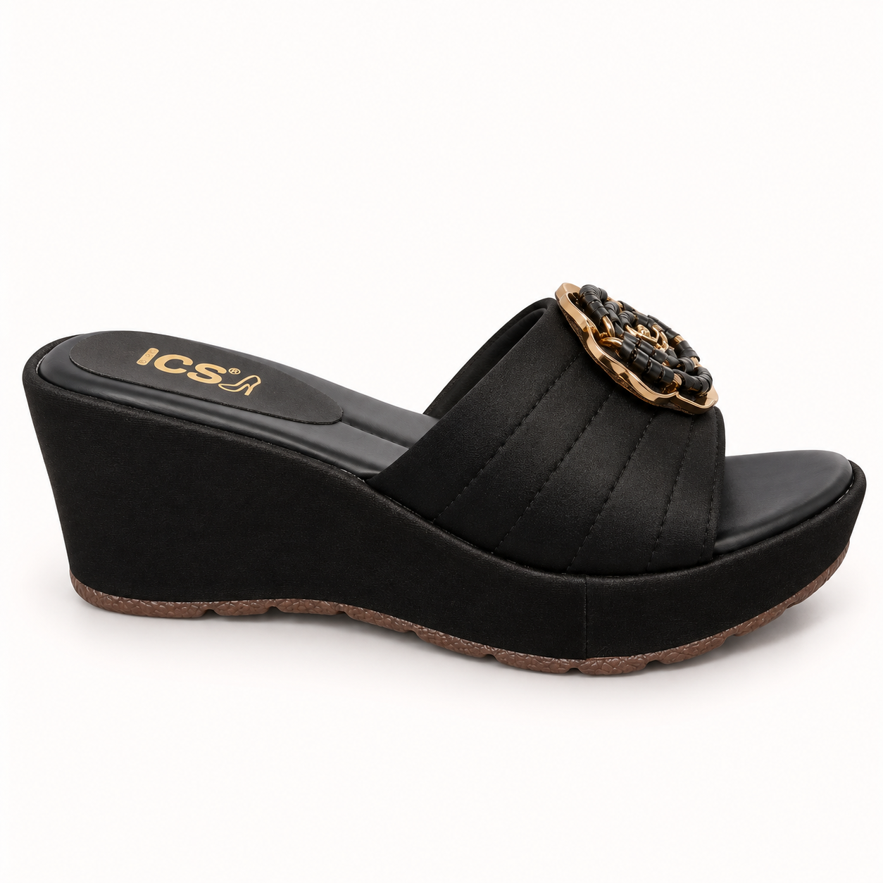 Block Heel Pu Slipper